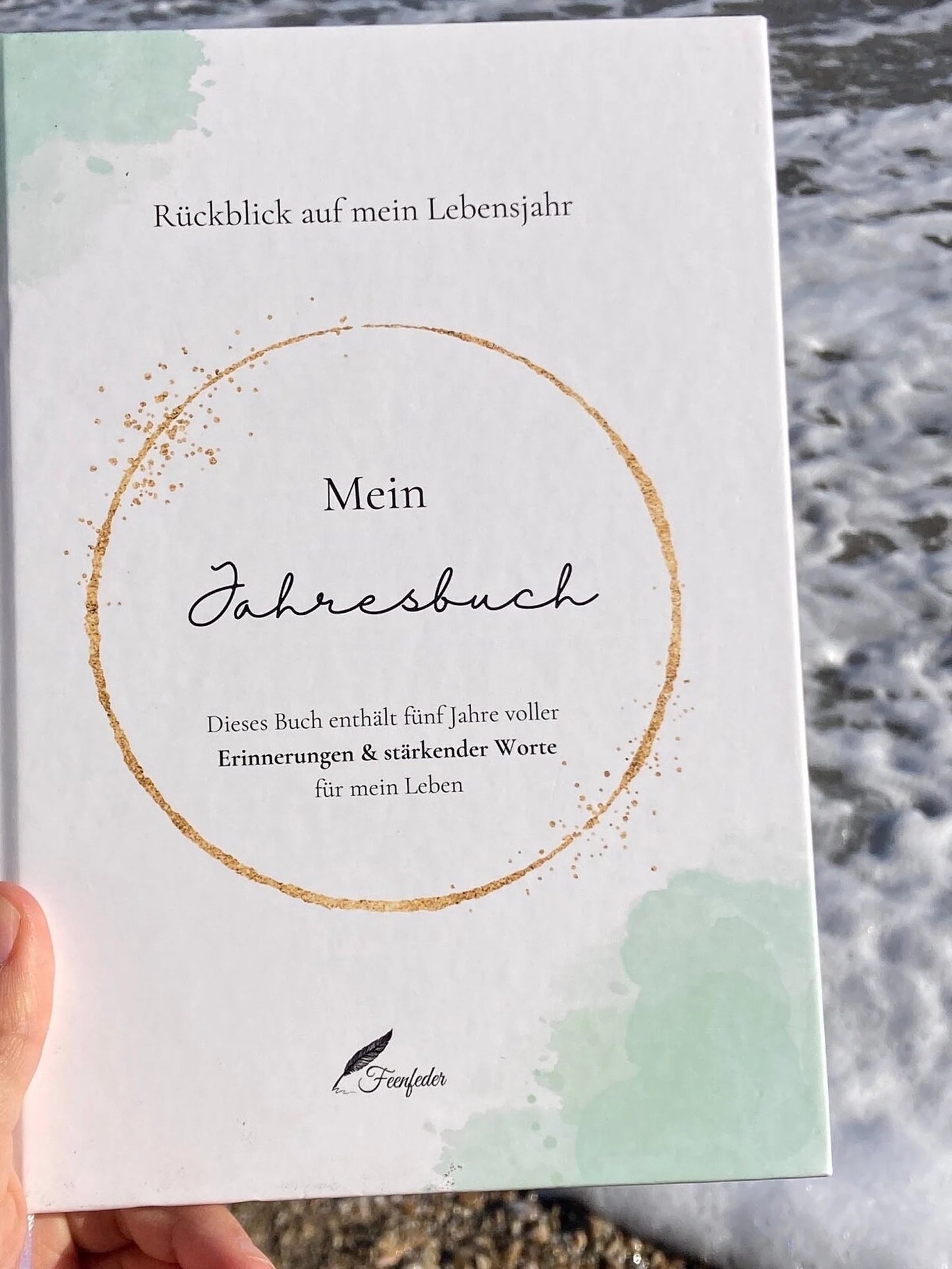 Jahresbuch – 5 Jahre Erinnerungen festhalten, A5, klimaneutral gedruckt, Fadenbindung