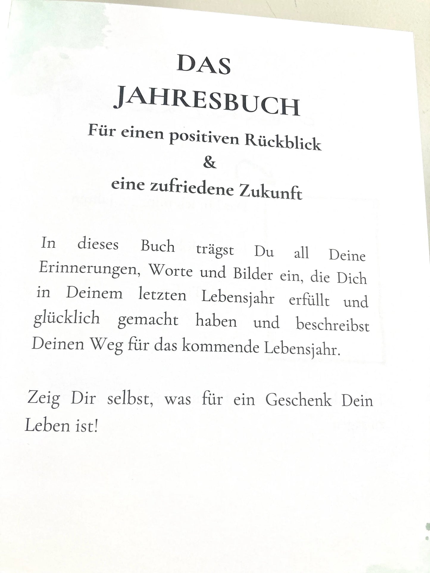 Jahresbuch – 5 Jahre Erinnerungen festhalten, A5, klimaneutral gedruckt, Fadenbindung